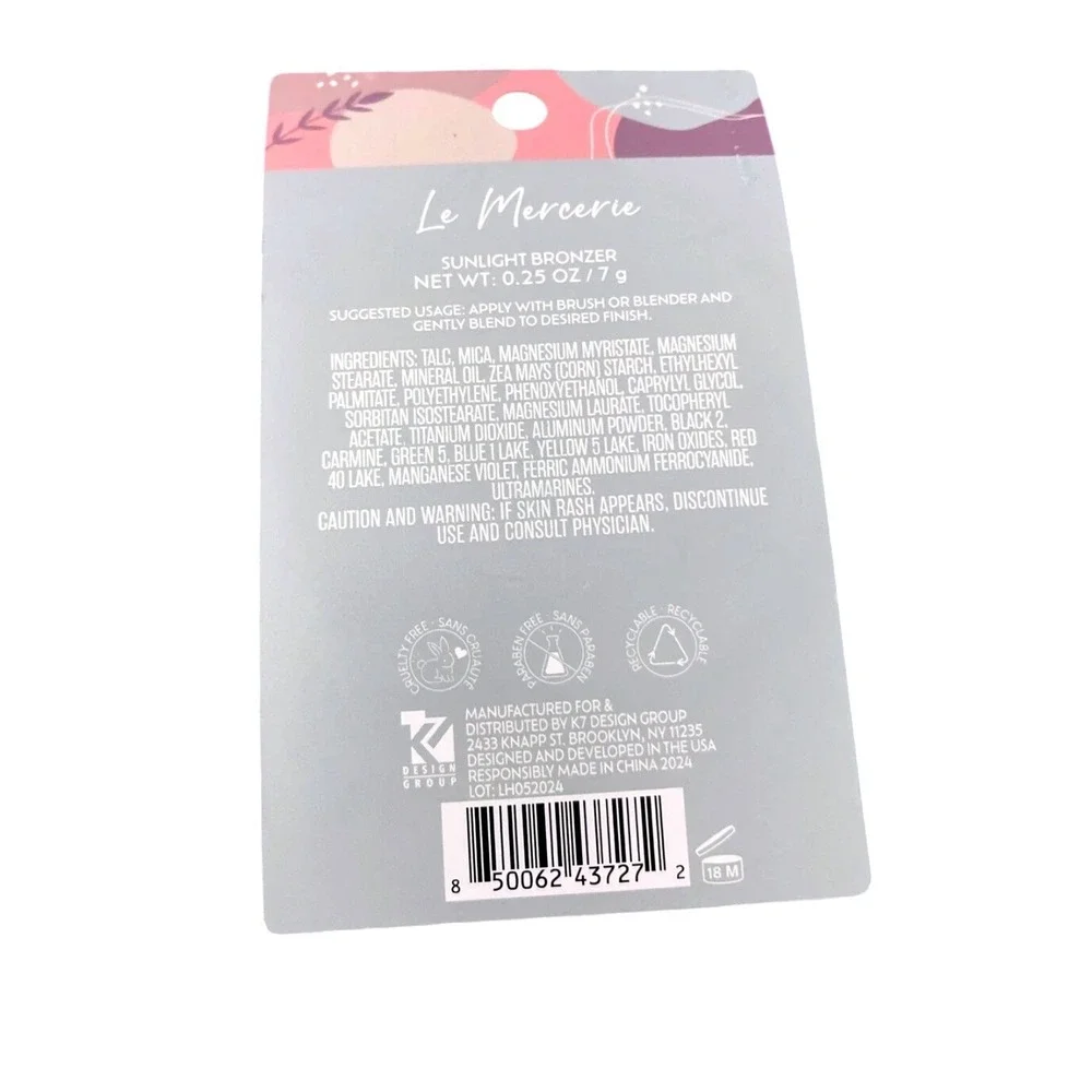 Le Mercerie Sunlight Bronzer 115 Enhance Your Skin Tone Matte Shimmer 0.25oz NEW